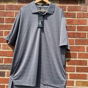 Adidas Mens Performance Golf Polo Short Sleeve Shirt Gray Size XL NWT
